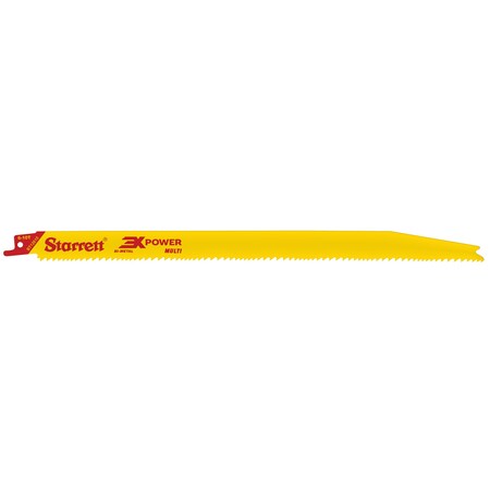 Starrett 3X Power - Multi-Purpose Bi-Metal, Reciprocating Blades, 12" X 3/4 X .050 X 6-10 Tpi, 5 Pack BT12610-5